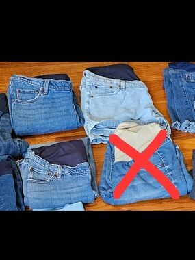 Women’s Maternity Blue Denim Jeans - Light & Medium Wash